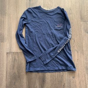 Vineyard Vines Vintage Whale Long-Sleeve Pocket Tee